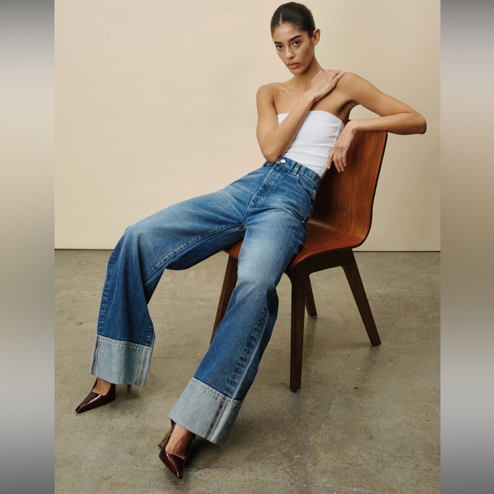 DL1961 Hepburn Wide Leg High Rise 32" Jeans